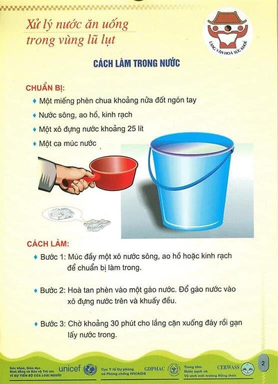 Hướng dẫn cách xử lý nước sinh hoạt trong mùa mưa, bão